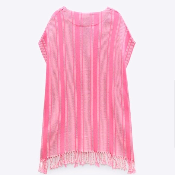 Zara Fringe Rustic Caftan Swim Cover Up - Picture 6 of 12